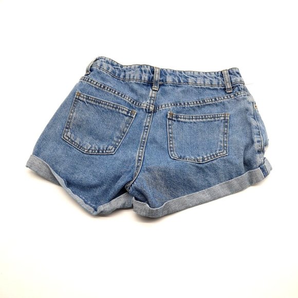 Forever 21 Womens Size 25" to 26" Shorts Denim Booty Cowgirl Biker Button Front - Picture 6 of 9